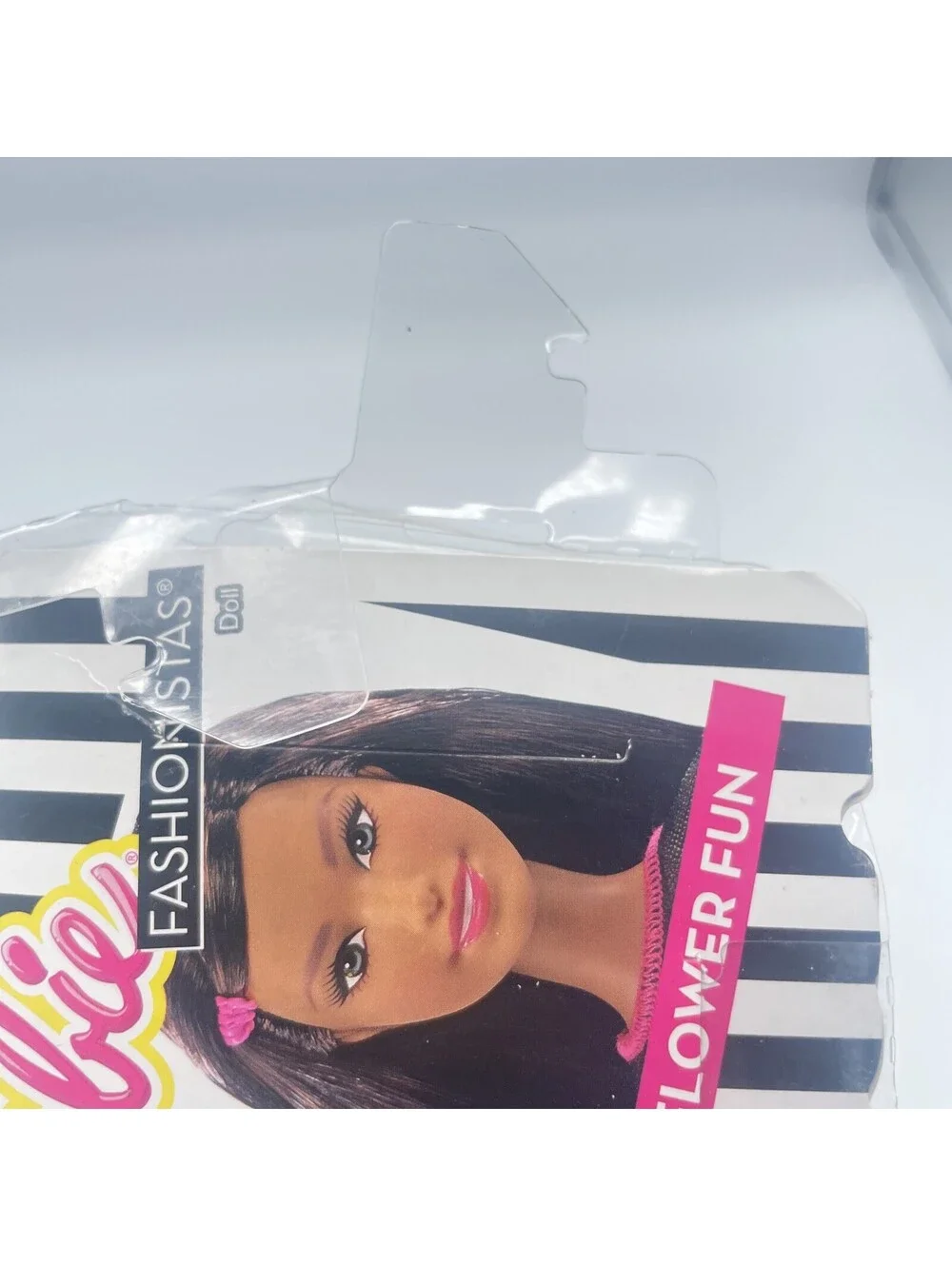 NEW Barbie Fashionistas FLOWER FUN #5 Brunette Doll 2014 Mattel CLN62! PKG DMG
